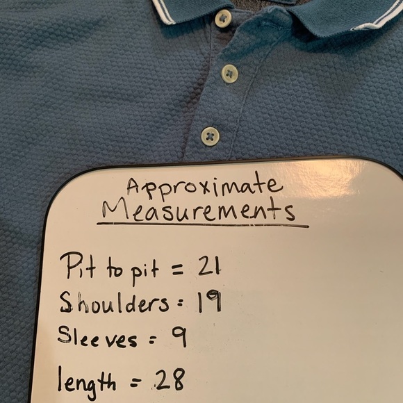 MBX Premium Goods large Short Sleeve Polo Men’s teal Shirt 100% Cotton - Picture 4 of 4